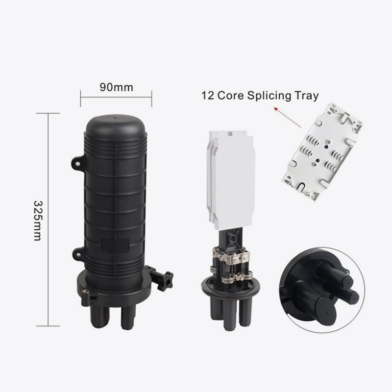 T6-103H 24 CORE CORE FIBER OPTIC SPILICE CLOSURE