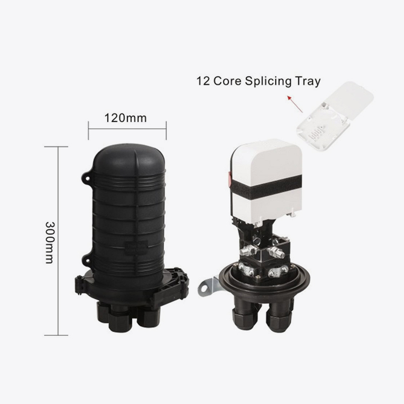 T6-105M 48 CORE CORE FIBER OPTIC SPPICE CLOSURE