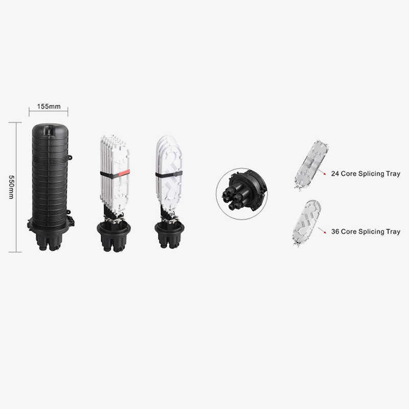 T6-106M 96 CORE / 144 CORE CORE FIBER OPTIC Splice Close