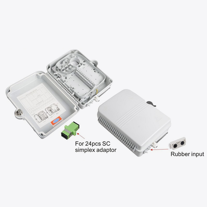 T7-204A-SC 24 Core Core Fiber Optic Distribution Boîte